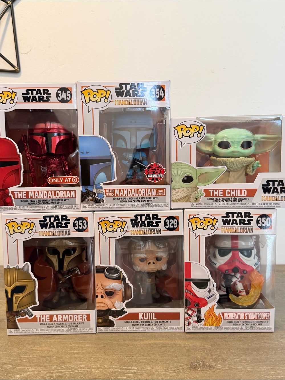 Funko Pop! Star Wars The Mandolorian Lot of 6